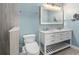 Elegant bathroom with double vanity and modern fixtures at 1141 Edgewood Ranch Rd, Orlando, FL 32835