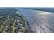 Bird's eye view of waterfront homes along river at 118 River Ln, Ormond Beach, FL 32176