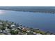 Wide angle view of waterfront homes and river at 118 River Ln, Ormond Beach, FL 32176