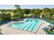 Large community pool with plenty of lounge chairs at 13656 Crystal River Dr, Orlando, FL 32828