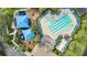 Aerial view of community pool and playground at 13656 Crystal River Dr, Orlando, FL 32828