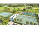 Aerial view of tennis and basketball courts at 13656 Crystal River Dr, Orlando, FL 32828