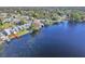 Aerial view showing waterfront home and community at 174 Northshore Cir, Casselberry, FL 32707