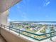 Balcony with panoramic views of city and ocean at 3311 S Atlantic Ave # 1402, Daytona Beach, FL 32118