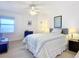 Bright bedroom with ocean view and ample space for relaxation at 3311 S Atlantic Ave # 1402, Daytona Beach, FL 32118