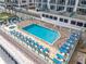 Luxury pool and sundeck overlooking the ocean, complete with lounge chairs at 3311 S Atlantic Ave # 1402, Daytona Beach, FL 32118