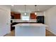 Modern kitchen with an island and white countertops at 4601 Glencrest Loop, Saint Cloud, FL 34772