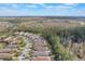 Aerial view of houses and a neighborhood landscape at 560 Presido Park Pl, Kissimmee, FL 34759