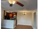 Dining area with wood-look flooring and a chandelier at 6106 Westgate Dr # 103, Orlando, FL 32835