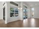 Bright dining area with hardwood floors and pool view at 8231 Lynch Dr, Orlando, FL 32835