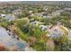 Aerial view showcasing home's backyard oasis and pool at 971 Worthington Ct, Oviedo, FL 32765