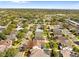 Aerial view of a house nestled in a residential neighborhood at 11016 Orangeshire Ct, Ocoee, FL 34761