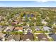 Aerial view of a house near a lake in a residential area at 11016 Orangeshire Ct, Ocoee, FL 34761