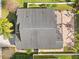 Top-down view of house showing roofline and backyard patio at 11016 Orangeshire Ct, Ocoee, FL 34761