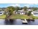 Aerial view of a home with a dock and waterfront access at 116 Sheridan Ave, Longwood, FL 32750