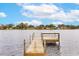 Wooden dock extending into the lake at 116 Sheridan Ave, Longwood, FL 32750