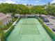 Aerial view of a well-maintained tennis court at 13103 Mulberry Park Dr # 811, Orlando, FL 32821