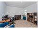 Home office with wood desk and built-in shelving at 1440 Waterview Ridge Cir, Apopka, FL 32703