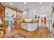 Modern white kitchen with wood countertops and stainless steel appliances at 1871 Linden Rd, Winter Park, FL 32792