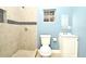 Clean bathroom with tiled shower and vanity at 2090 Ashland Blvd, Orlando, FL 32808