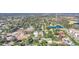 Wide aerial view of neighborhood, showing house location at 2100 Suffield Dr, Winter Park, FL 32792