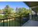 Private balcony overlooking a lush green backyard at 2409 Kilgore St, Orlando, FL 32803