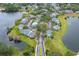 Aerial view of apartment community with pool and lake access at 2580 Grassy Point Dr # 102, Lake Mary, FL 32746