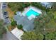 Community pool and clubhouse aerial view at 2580 Grassy Point Dr # 102, Lake Mary, FL 32746