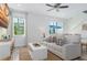 Inviting living room featuring a plush sofa, natural light, and an open floor plan at 2904 On The Rocks Pt, Kissimmee, FL 34747