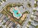 Bird's-eye view of community pool and playground at 3092 Prelude Ln, Kissimmee, FL 34746