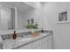 Double vanity bathroom with granite countertops at 3576 Fort Mellon Ln, Sanford, FL 32773