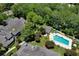 Aerial view showing condo, pool, and surrounding neighborhood at 3992 Radley Ct, Longwood, FL 32779