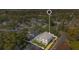 Aerial view highlighting the home's location and lot size at 400 W Hazel St, Orlando, FL 32804