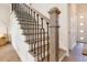 Elegant staircase with wood and metal accents at 400 W Hazel St, Orlando, FL 32804