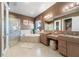 Spa-like bathroom with a soaking tub and double vanity at 4326 Isabella Cir, Windermere, FL 34786