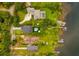 Expansive aerial shot of luxury homes, lush landscaping, and waterfront docks showcasing the community's beautiful setting at 6564 Lagoon St, Windermere, FL 34786