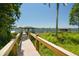 Picturesque boardwalk leading to the waterfront, surrounded by lush greenery and views at 6564 Lagoon St, Windermere, FL 34786