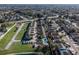 Aerial view of townhouses and pool at 7415 Lago De Oro # 2, Orlando, FL 32822