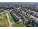 Aerial view of townhouses and pool at 7415 Lago De Oro # 2, Orlando, FL 32822