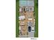 Detailed first floor plan of the home showcasing the layout of the bedrooms, bathrooms, kitchen, and living areas at 809 Maxwell St, Orlando, FL 32804