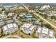 Aerial view of community tennis courts and residential buildings at 1368 Centre Court Ridge Dr # 104, Reunion, FL 34747