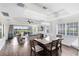 Spacious dining area with hardwood floors at 1368 Centre Court Ridge Dr # 104, Reunion, FL 34747