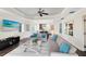 Spacious living room with hardwood floors at 1368 Centre Court Ridge Dr # 104, Reunion, FL 34747