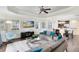 Open living space with sectional sofa at 1368 Centre Court Ridge Dr # 104, Reunion, FL 34747