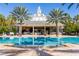 Community pool and clubhouse during the day at 1368 Centre Court Ridge Dr # 104, Reunion, FL 34747