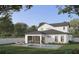 Home with a pool, outdoor kitchen, and relaxing lounge area at 1417 Miller Ave, Winter Park, FL 32789