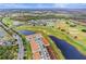 Aerial view of homes near Providence Golf Course at 2119 Victoria Dr, Davenport, FL 33837