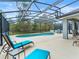 Inviting kidney-shaped pool with screened enclosure at 2119 Victoria Dr, Davenport, FL 33837