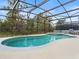 Relaxing kidney-shaped pool with screened enclosure at 2119 Victoria Dr, Davenport, FL 33837
