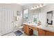 Bathroom with double vanity and a shower/tub combo at 2220 Wyndham Palms Way, Kissimmee, FL 34747